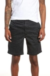 Ag Flora Print Slim Fit Shorts In Sulfur Smoke Grey