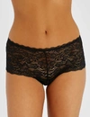 Aubade Rosessence Lace Briefs In Noir