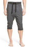 2(x)ist Cargo Cropped Pants In Black Heather
