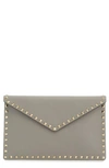 VALENTINO GARAVANI LARGE ROCKSTUD LEATHER POUCH,QW1P0P56VSH