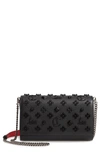 Christian Louboutin Paloma Empire Calfskin Clutch In Black/ Ultra Black