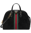 GUCCI OPHIDIA SUEDE DOME SATCHEL,524533D6ZYB