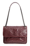 SAINT LAURENT MEDIUM NIKI LEATHER SHOULDER BAG,4988940EN04