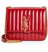 SAINT LAURENT LARGE VICKY PATENT LEATHER CROSSBODY BAG,5325950UF0J