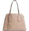 MARC JACOBS THE EDITOR LEATHER TOTE - BEIGE,M0012564