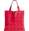 BAO BAO ISSEY MIYAKE LUCENT TWO-TONE TOTE BAG - RED,BB88AG603