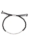 Gorjana Power Gemstone Black Onyx Bracelet For Protection, Silver In Onyx/silver