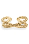 ROBERTO COIN PRIMAVERA 18K GOLD CUFF BRACELET,5574003AYBA0