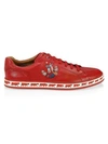 BALLY Animal Anistern Leather Low-Top Sneakers