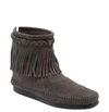 MINNETONKA FRINGED MOCCASIN BOOTIE,291T