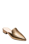 Cole Haan Piper Crackled Metallic Mule, Gold In Gold Metallic Leather