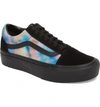 Vans Old Skool Platform Sneaker In Velvet Tie-dye Multi/ Black