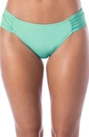 La Blanca Island Goddess Hipster Bikini Bottoms In Seafoam