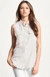 EQUIPMENT 'SLIM SIGNATURE' SLEEVELESS SILK SHIRT,Q23-E360