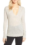 Zadig & Voltaire V-neck Cashmere Sweater In Beige