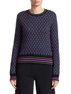 RED VALENTINO Forget-Me-Nots Jacquard Knit Top