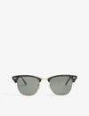 Ray Ban Rb3016 Clubmaster Square-frame Sunglasses In Black