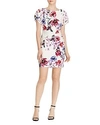 RALPH LAUREN LAUREN RALPH LAUREN FLUTTER-SLEEVE FLORAL JERSEY DRESS,250712112001