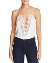 CAMI NYC CHARLIE REVERSIBLE LACE-UP SILK TOP,CHARLIE