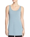 EILEEN FISHER SILK SCOOP NECK TUNIC,S8GK-U2005P