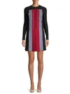 VALENTINO Pleated Long-Sleeve Silk Dress,0400098941935