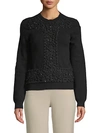 VALENTINO Embellished Crewneck Sweater,0400098941814