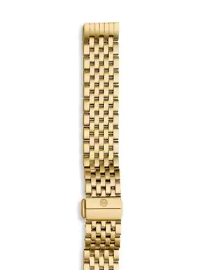 Michele Watches Gold-plated Stainless Steel Chain-link Watch Strap In Yellow