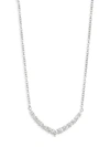 ANITA KO 18K GOLD & DIAMOND CURVE NECKLACE,400097500808