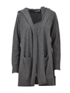 VINCE LIGHT GREY CASHMERE CARDIGAN,10641728