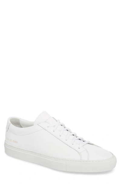 Common Projects Bball Low Leather Sneakers In White