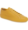 Common Projects Original Achilles Sneaker In Yellow Leather