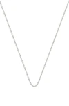 Monica Vinader 32 Inch Adjustable Rolo Chain In Silver