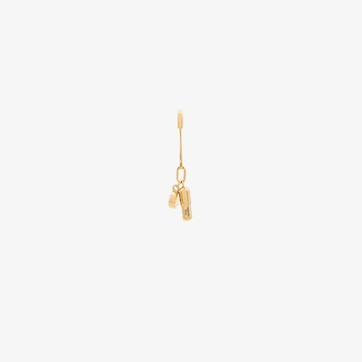 Ambush Gold Single Pill Charm Earring In Metallic