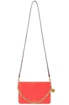 GIVENCHY GIVENCHY LEATHER CROSSBODY BAG IN POPPY RED & SAND,GIVE-WY573