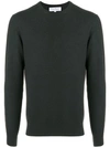 FERRAGAMO SALVATORE FERRAGAMO TEXTURED KNIT JUMPER - GREEN