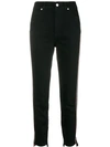 ALEXANDER MCQUEEN MILITARY-INSPIRED CROPPED JEANS