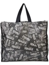 MM6 MAISON MARGIELA FRAGILE PRINT TOTE