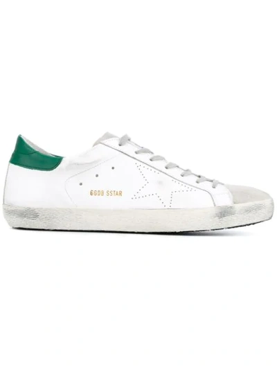 Golden Goose Unisex Superstar Distressed Leather Low-top Sneakers In White