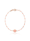 Gigi Clozeau 18kt Rose Gold Classic Gigi North Star Salmon Pink And Diamond Beaded Bracelet In Pink