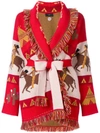ALANUI EMBROIDERED BELTED CARDIGAN