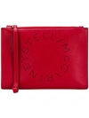 STELLA MCCARTNEY LOGO CLUTCH BAG