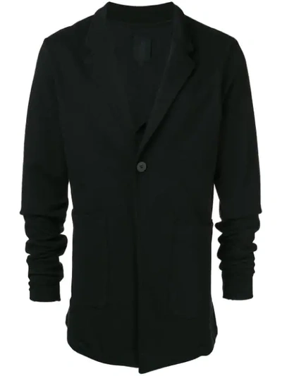 Thom Krom Single Breasted Cotton Blazer In Black