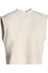 ALEXANDER WANG T LACE-UP FRENCH COTTON-TERRY TOP,3074457345620577183