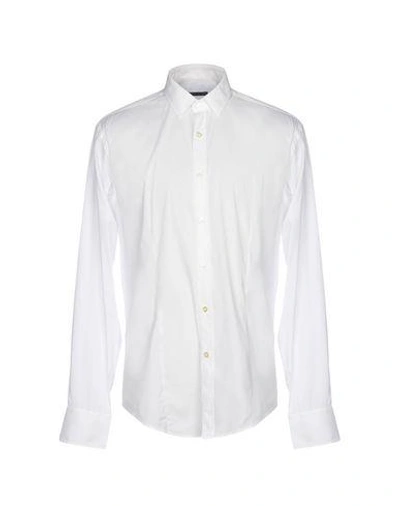 Brian Dales Solid Color Shirt In White