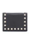 VALENTINO GARAVANI ROCKSTUD LEATHER WALLET,P00326696