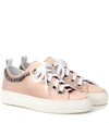N°21 EMBELLISHED LEATHER SNEAKERS,P00345860