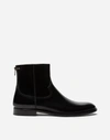 DOLCE & GABBANA BRUSHED CALFSKIN ANKLE BOOTS,A60162A120380999