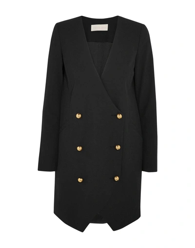 Michelle Mason Full-length Jacket In Black