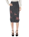 PRADA Knee length skirt,35381181XP 2