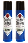 JACK BLACK THE STICK NATURAL LIP BALM DUO,3106